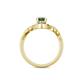 5 - Oriana Signature Diamond and Lab Created Alexandrite Engagement Ring 