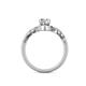 6 - Oriana Signature Round Diamond Engagement Ring 