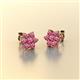 2 - Amora Pink Tourmaline Flower Earrings 