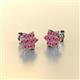 2 - Amora Rhodolite Garnet Flower Earrings 