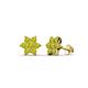 1 - Amora Yellow Diamond Flower Earrings 