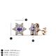 3 - Amora Iolite and Diamond Flower Earrings 