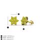 3 - Amora Yellow Diamond Flower Earrings 