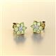 2 - Amora Diamond and Peridot Flower Earrings 