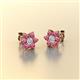 2 - Amora Diamond and Pink Tourmaline Flower Earrings 