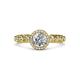 3 - Riona Signature Diamond Halo Engagement Ring 