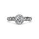 3 - Riona Signature Diamond Halo Engagement Ring 