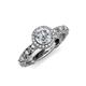 4 - Riona Signature Diamond Halo Engagement Ring 