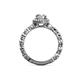 5 - Riona Signature Diamond Halo Engagement Ring 