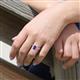 3 - Elizabeth Tanzanite and Diamond Halo Engagement Ring 