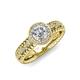 4 - Cera Signature Diamond Halo Engagement Ring 