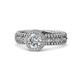 1 - Cera Signature Round Diamond Halo Engagement Ring 