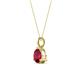 3 - Sheryl 6.00 mm Ruby Solitaire Pendant 