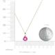 3 - Sheryl 5.80 mm Pink Sapphire Solitaire Pendant 