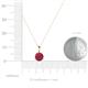 5 - Sheryl 6.00 mm Ruby Solitaire Pendant 