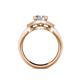 5 - Liora Signature Diamond Eye Halo Engagement Ring 
