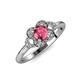 4 - Kyra Signature Pink Tourmaline and Diamond Engagement Ring 
