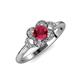 4 - Kyra Signature Ruby and Diamond Engagement Ring 