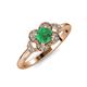 4 - Kyra Signature Emerald and Diamond Engagement Ring 