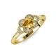 4 - Kyra Signature Citrine and Diamond Engagement Ring 