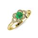 4 - Kyra Signature Emerald and Diamond Engagement Ring 