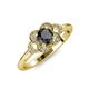 4 - Kyra Signature Black and White Diamond Engagement Ring 