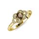 4 - Kyra Signature Smoky Quartz and Diamond Engagement Ring 
