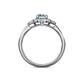 5 - Kyra Signature Aquamarine and Diamond Engagement Ring 