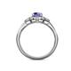 5 - Kyra Signature Iolite and Diamond Engagement Ring 