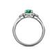 5 - Kyra Signature Emerald and Diamond Engagement Ring 