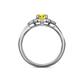5 - Kyra Signature Yellow and White Diamond Engagement Ring 