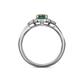 5 - Kyra Signature Diamond and Lab Created Alexandrite Engagement Ring 