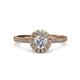 3 - Jolie Signature Diamond Floral Halo Engagement Ring 