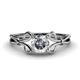 1 - Trissie 1.00 ct IGI Certified Lab Grown Diamond Round (6.50 mm) Floral Solitaire Engagement Ring 