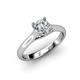 4 - Corona 1.00 ct IGI Certified Lab Grown Diamond Round (6.50 mm) Solitaire Engagement Ring 