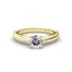 1 - Adsila 1.00 ct IGI Certified Lab Grown Diamond Round (6.50 mm) Solitaire Engagement Ring 