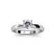 2 - Adsila 1.00 ct IGI Certified Lab Grown Diamond Round (6.50 mm) Solitaire Engagement Ring 