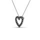 4 - Zayna Black Diamond Heart Pendant 