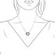 6 - Zayna Black Diamond Heart Pendant 