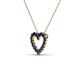 3 - Zayna Blue Sapphire Heart Pendant 