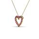 3 - Zayna Rhodolite Garnet Heart Pendant 
