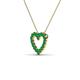 3 - Zayna Emerald Heart Pendant 