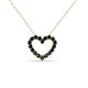 3 - Zayna Black Diamond Heart Pendant 