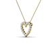 3 - Zayna White Sapphire Heart Pendant 