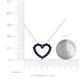 5 - Zayna Blue Sapphire Heart Pendant 