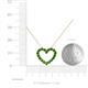 5 - Zayna Green Garnet Heart Pendant 