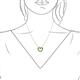 6 - Zayna Green Garnet Heart Pendant 