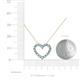 5 - Zayna Aquamarine Heart Pendant 