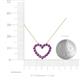 5 - Zayna Amethyst Heart Pendant 