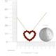 5 - Zayna Red Garnet Heart Pendant 
